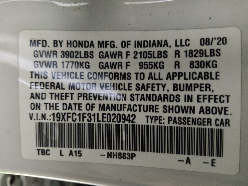 2020 Honda Civic in Charlotte, NC 28213 - 18099715 33