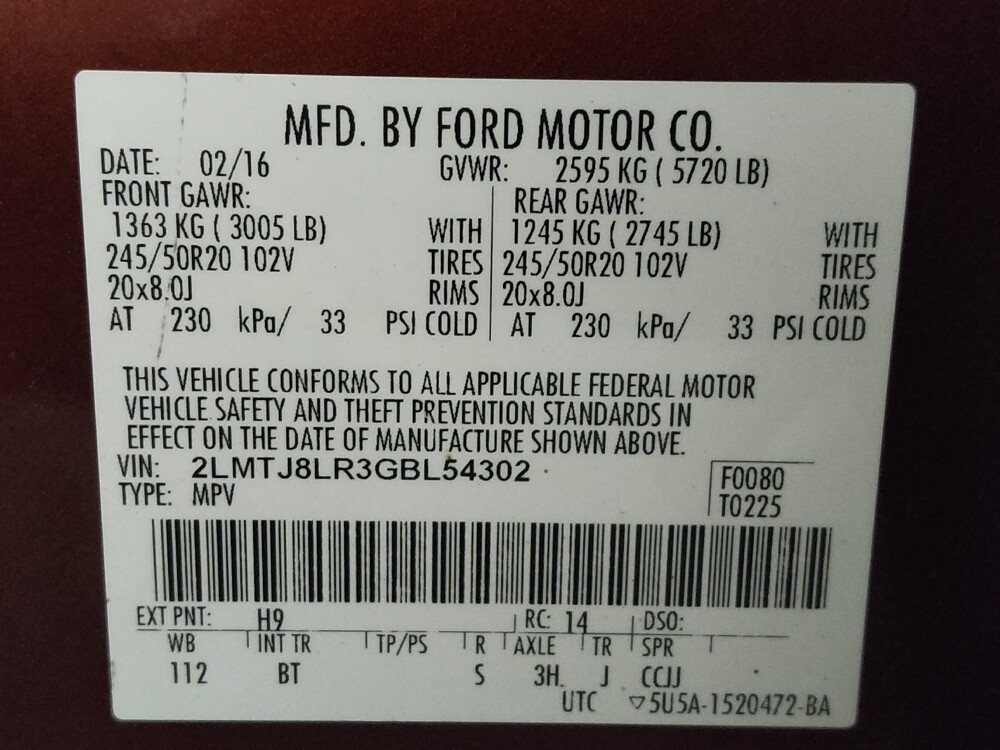 2016 Lincoln MKX in Live Oak, TX 78233 - 18099738 33