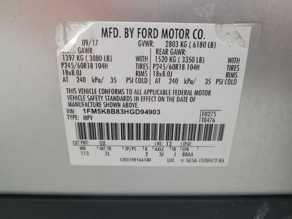 2017 Ford Explorer in Fairfield, OH 45014 - 18099751 33