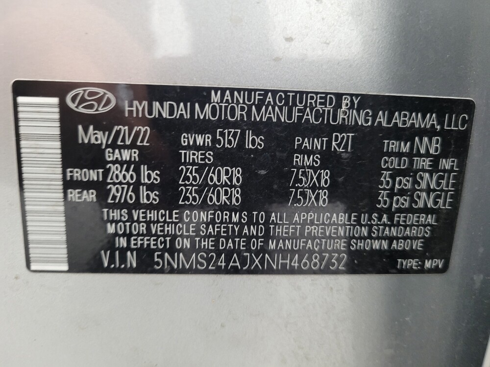 2022 Hyundai Santa Fe in Huntsville, AL 35816 - 18099807 33