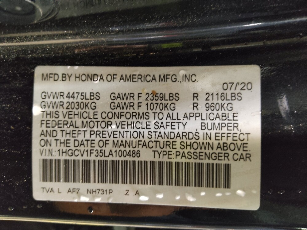 2020 Honda Accord in Fort Myers, FL 33907 - 18099813 33