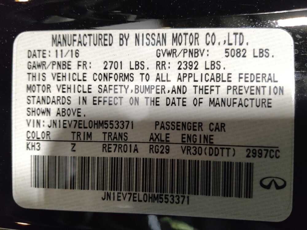 2017 INFINITI Q60 in Jacksonville, FL 32210 - 18099841 33