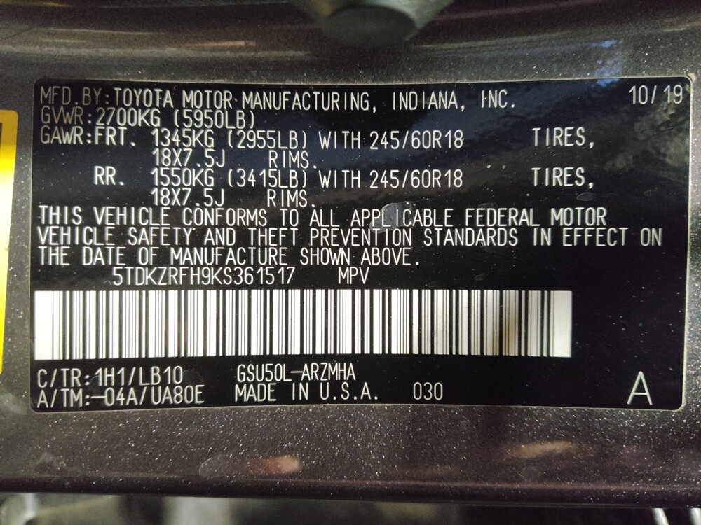 2019 Toyota Highlander in Jacksonville, FL 32225 - 18099842 33