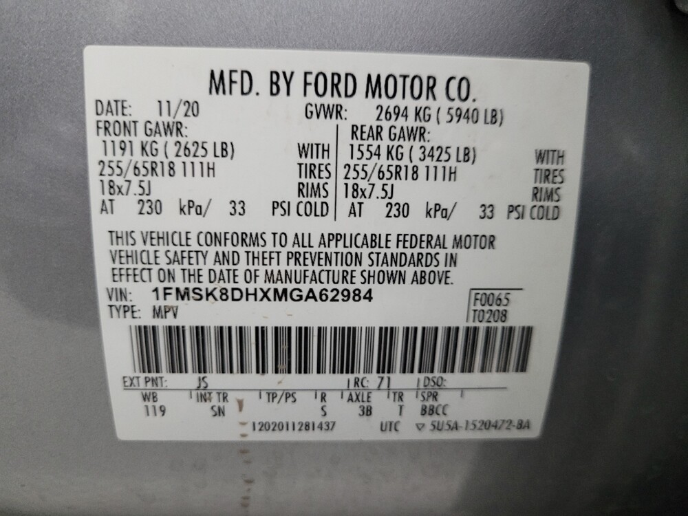 2021 Ford Explorer in Albuquerque, NM 87123 - 18099844 33