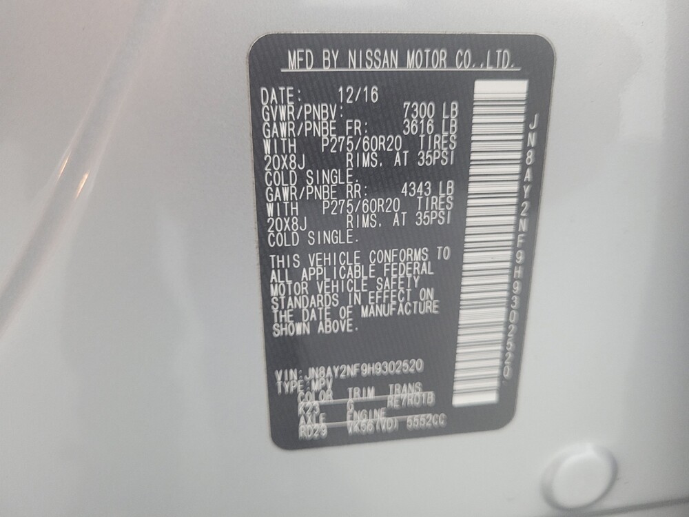2017 Nissan Armada in Memphis, TN 38128 - 18099868 33