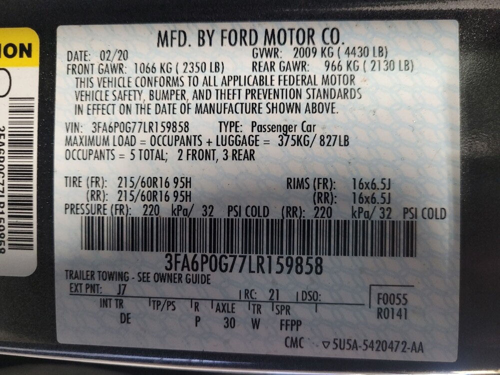 2020 Ford Fusion in Ocala, FL 34471 - 18099876 33