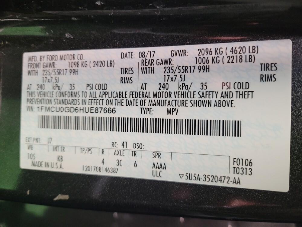 2017 Ford Escape in Columbus, OH 43228 - 18099885 33