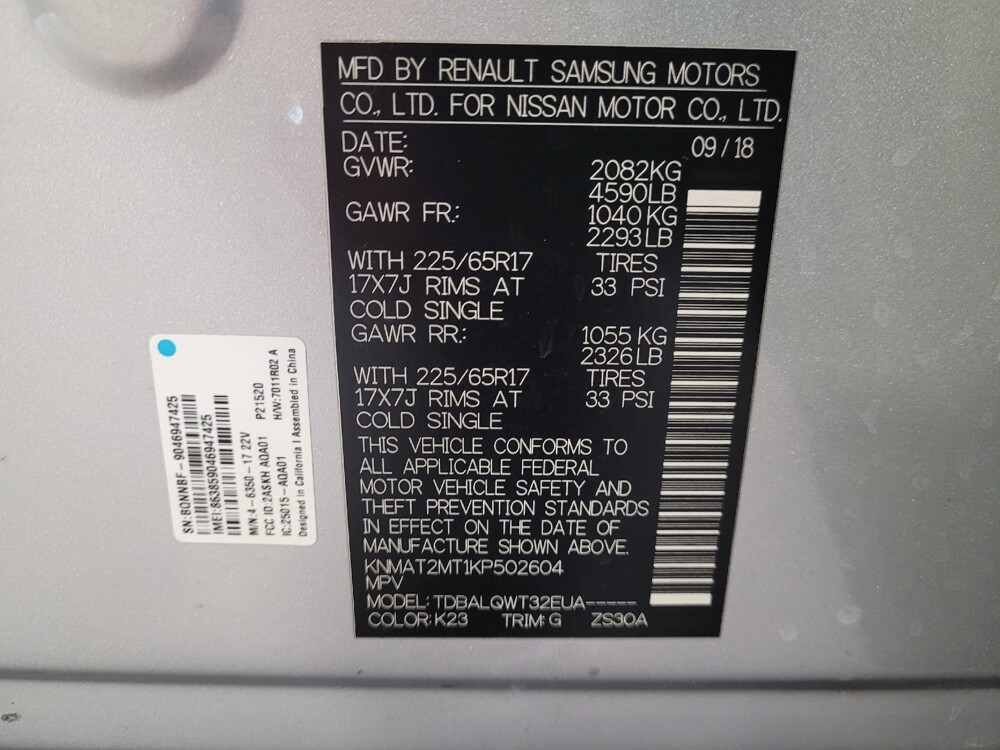 2019 Nissan Rogue in Montclair, CA 91763 - 18099901 33