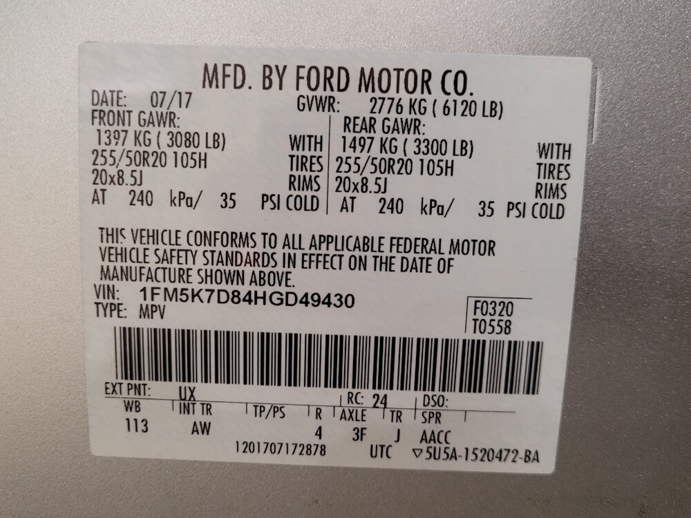 2017 Ford Explorer in Jacksonville, FL 32225 - 18099903 33