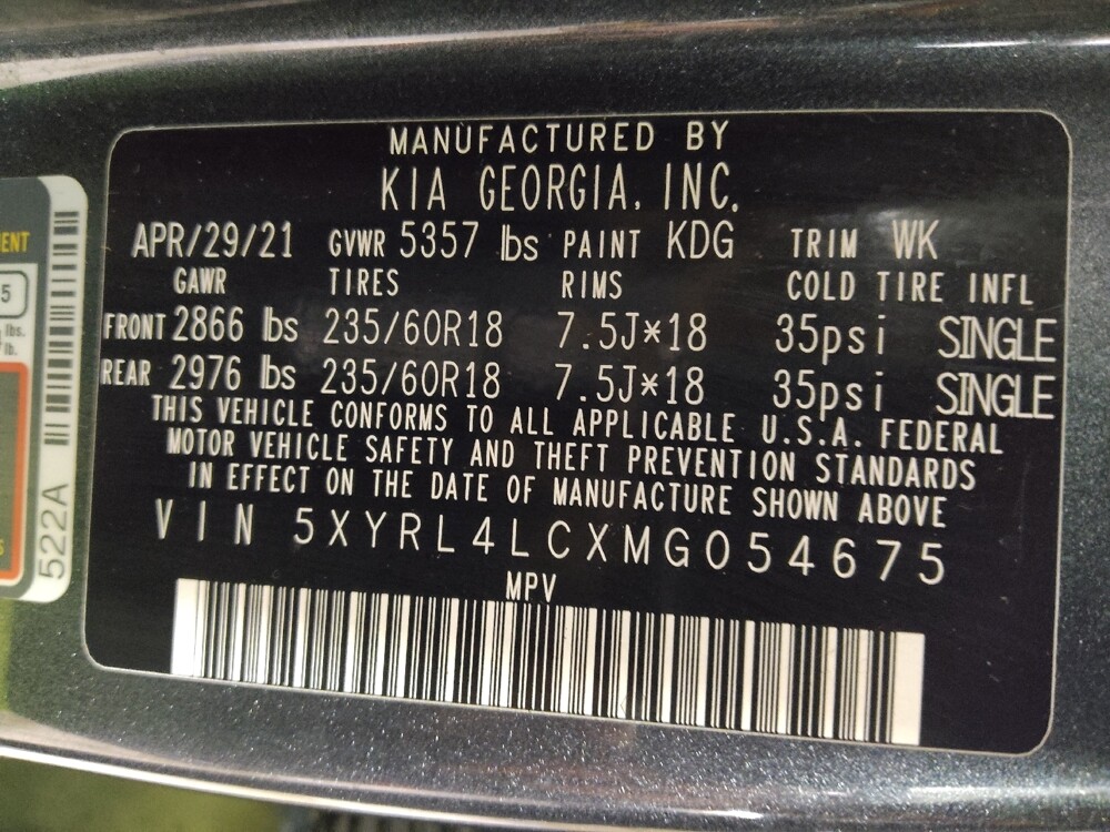 2021 Kia Sorento in Columbus, GA 31909 - 18099915 33