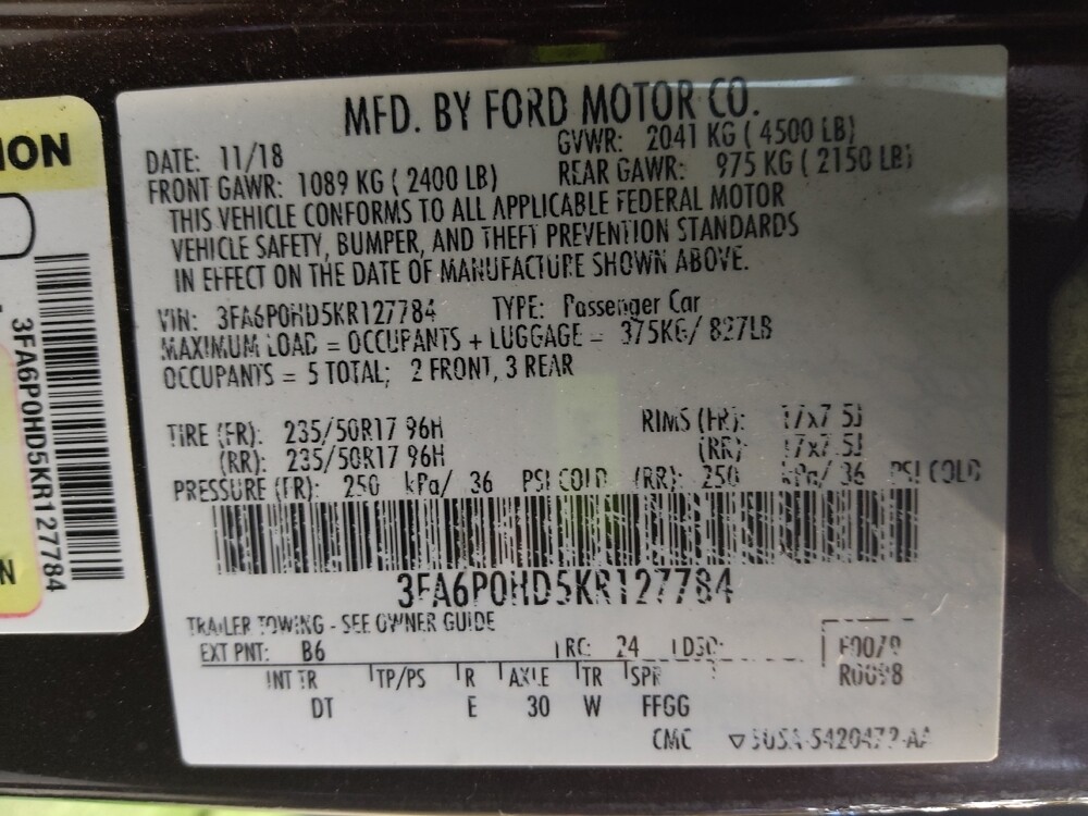 2019 Ford Fusion in Fort Myers, FL 33907 - 18099928 33