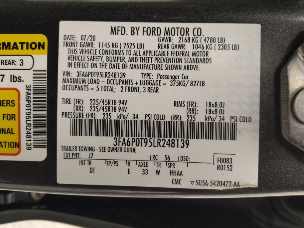 2020 Ford Fusion in Wichita, KS 67207 - 18099934 33