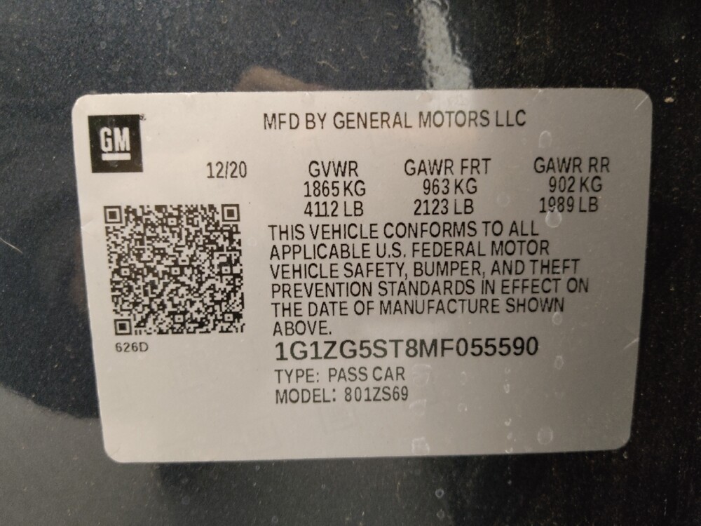 2021 Chevrolet Malibu in Colorado Springs, CO 80909 - 18099950 33