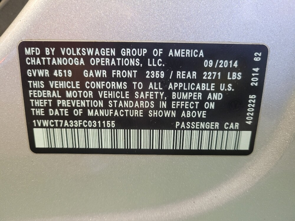 2015 Volkswagen Passat in Columbus, OH 43228 - 18099951 33