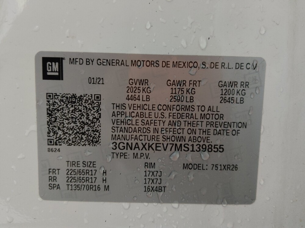 2021 Chevrolet Equinox in Greenville, NC 27834 - 18099964 33