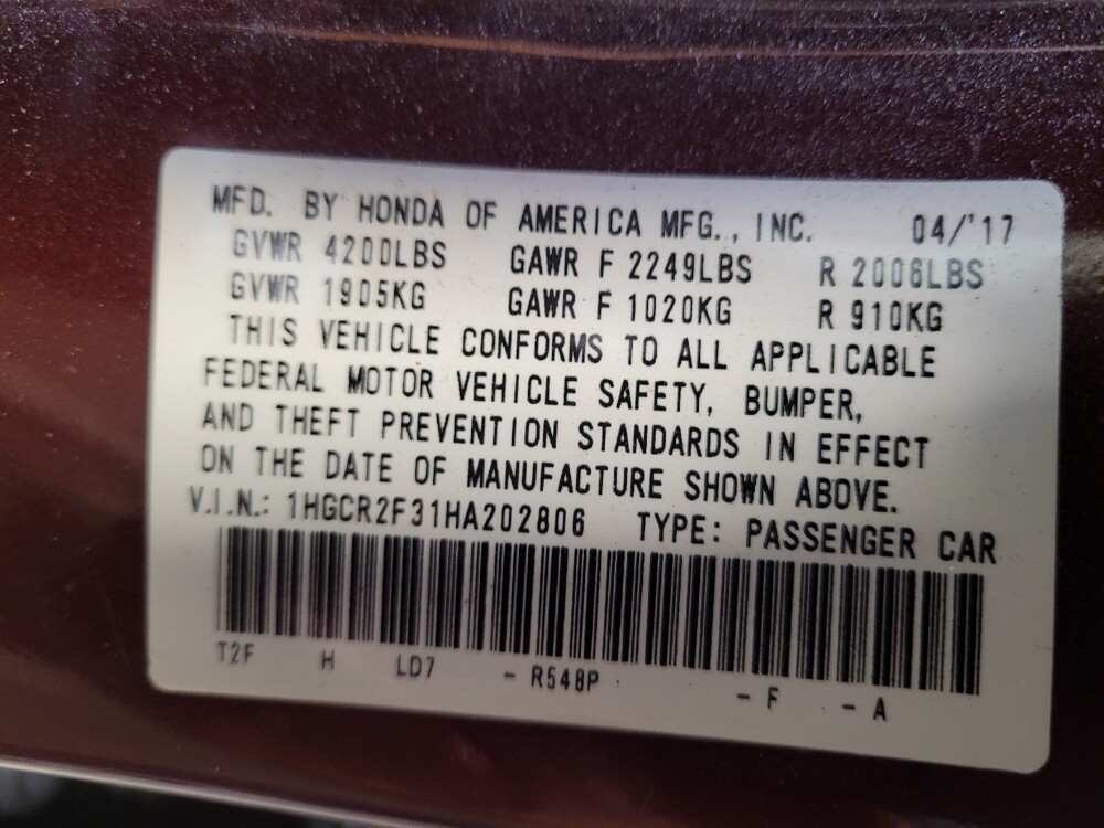 2017 Honda Accord in Torrance, CA 90504 - 18099973 33