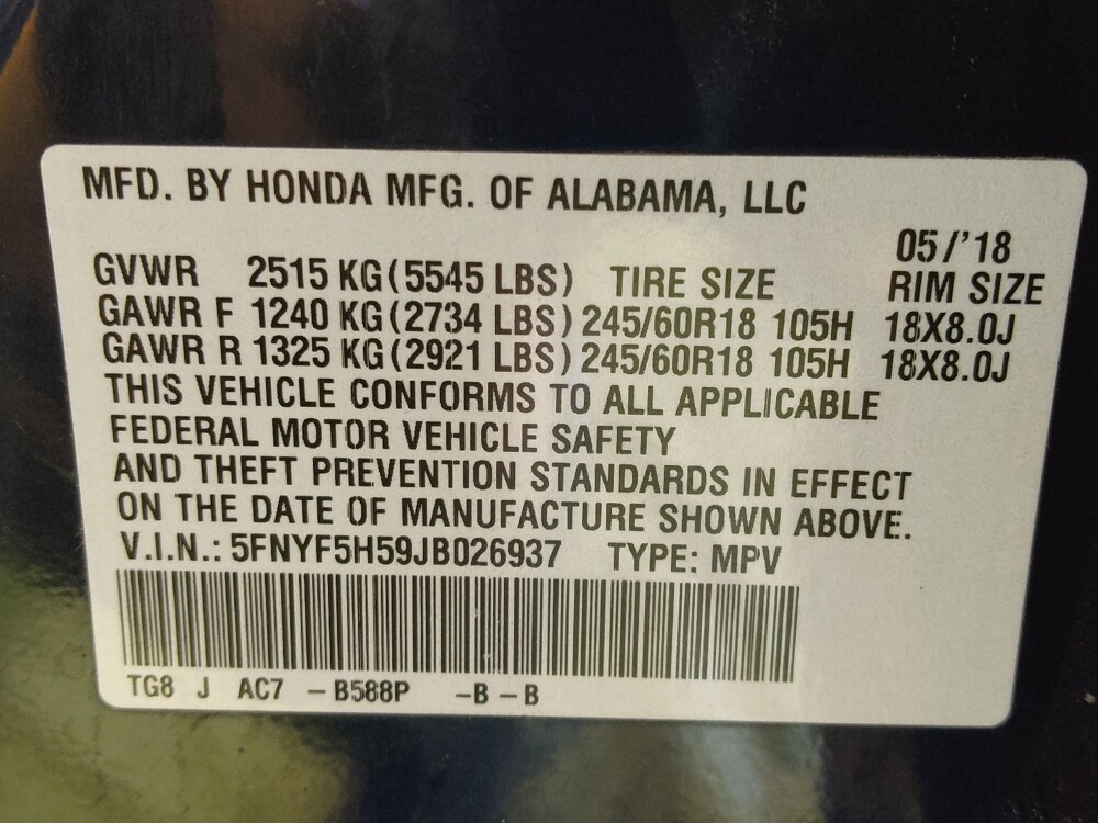 2018 Honda Pilot in Metairie, LA 70006 - 18099993 33