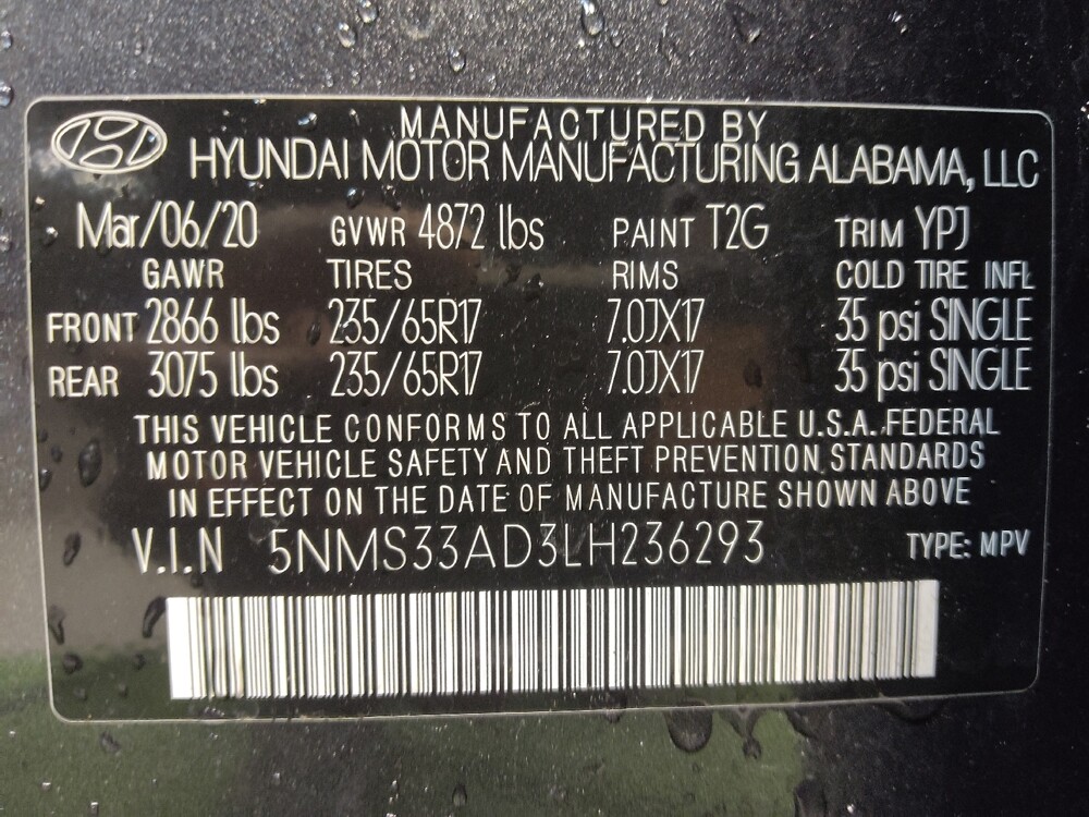 2020 Hyundai Santa Fe in Metairie, LA 70006 - 18099997 33