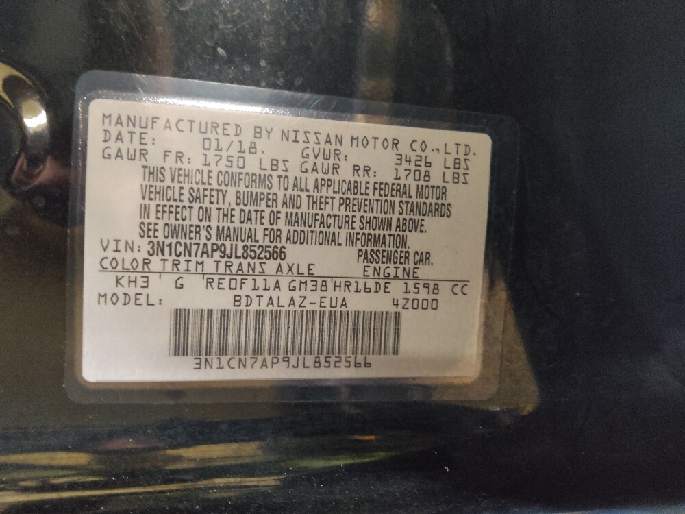 2018 Nissan Versa in Birmingham, AL 35215 - 18100027 33