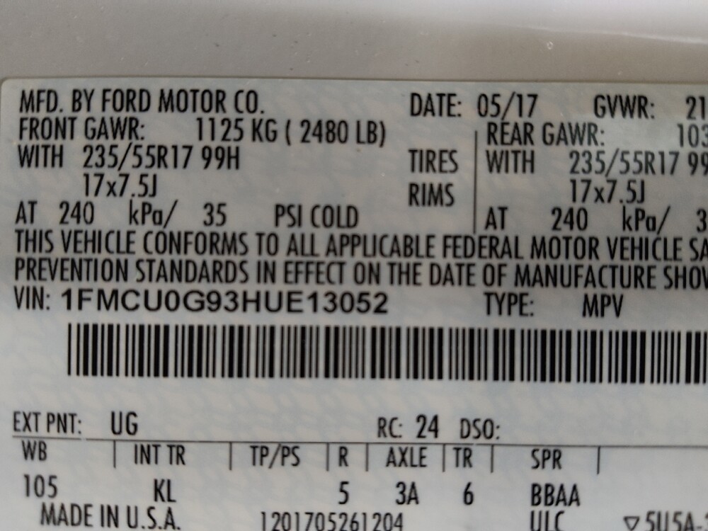 2017 Ford Escape in Conyers, GA 30094 - 18100031 33