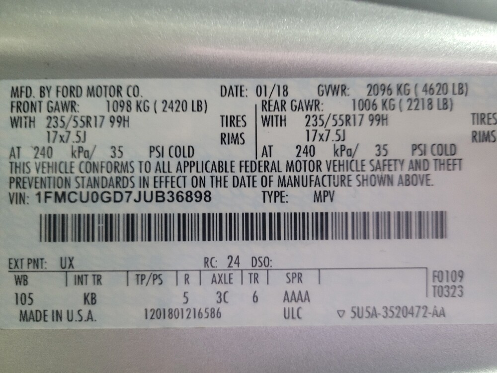 2018 Ford Escape in Marietta, GA 30062 - 18100039 33