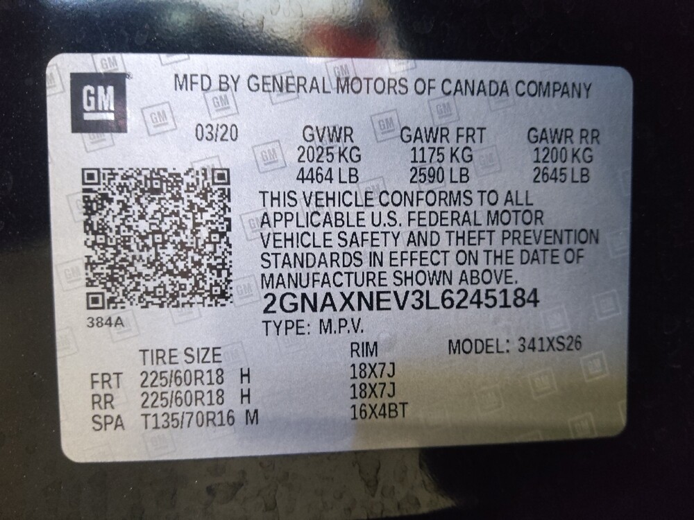 2020 Chevrolet Equinox in Sanford, FL 32773 - 18100062 33