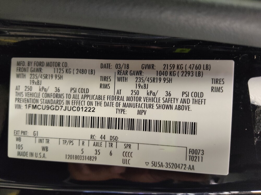 2018 Ford Escape in Columbus, GA 31909 - 18100089 33