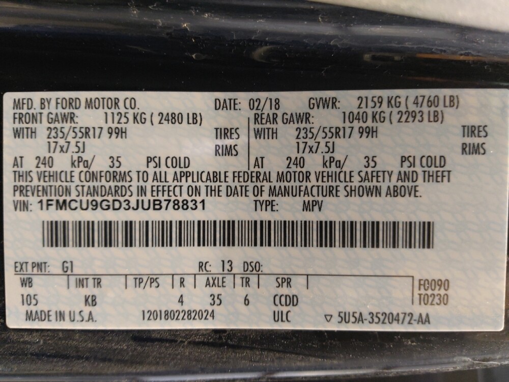 2018 Ford Escape in Houston, TX 77074 - 18100153 33