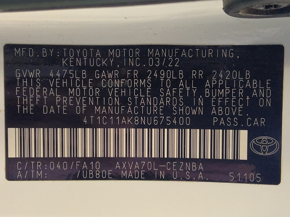 2022 Toyota Camry in Houston, TX 77060 - 18100154 33