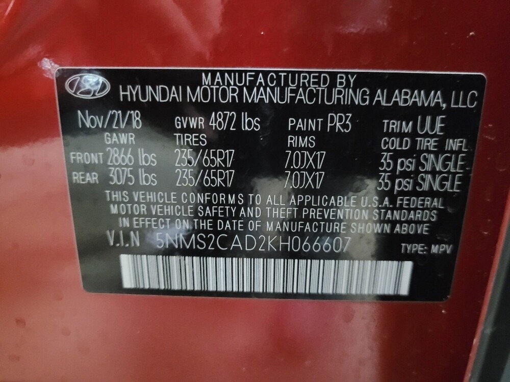 2019 Hyundai Santa Fe in Owings Mills, MD 21117 - 18100159 33