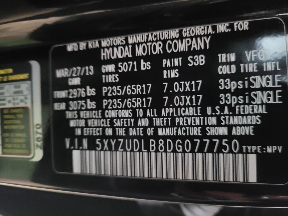 2013 Hyundai Santa Fe in Newport News, VA 23601 - 18100173 33