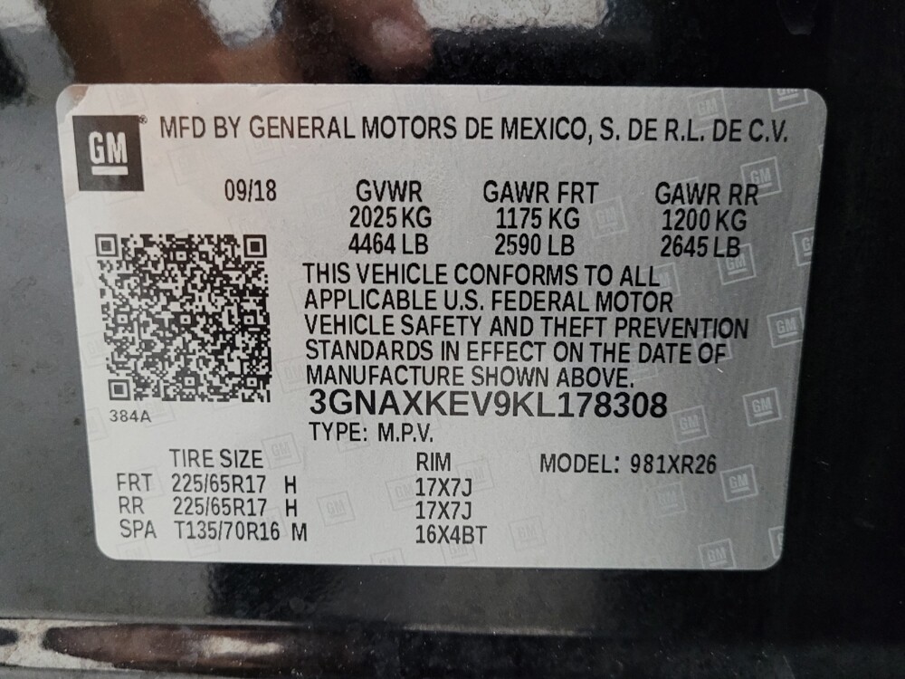 2019 Chevrolet Equinox in Des Moines, IA 50310 - 18100195 33