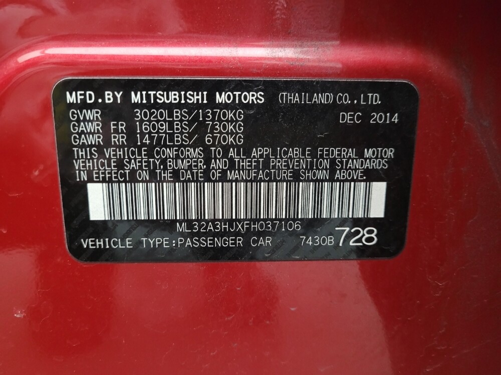 2015 Mitsubishi Mirage in Springfield, MO 65807 - 18100201 33