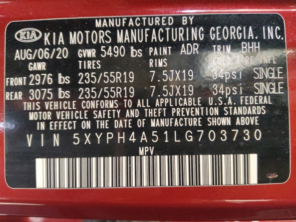 2020 Kia Sorento in Metairie, LA 70006 - 18100225 33