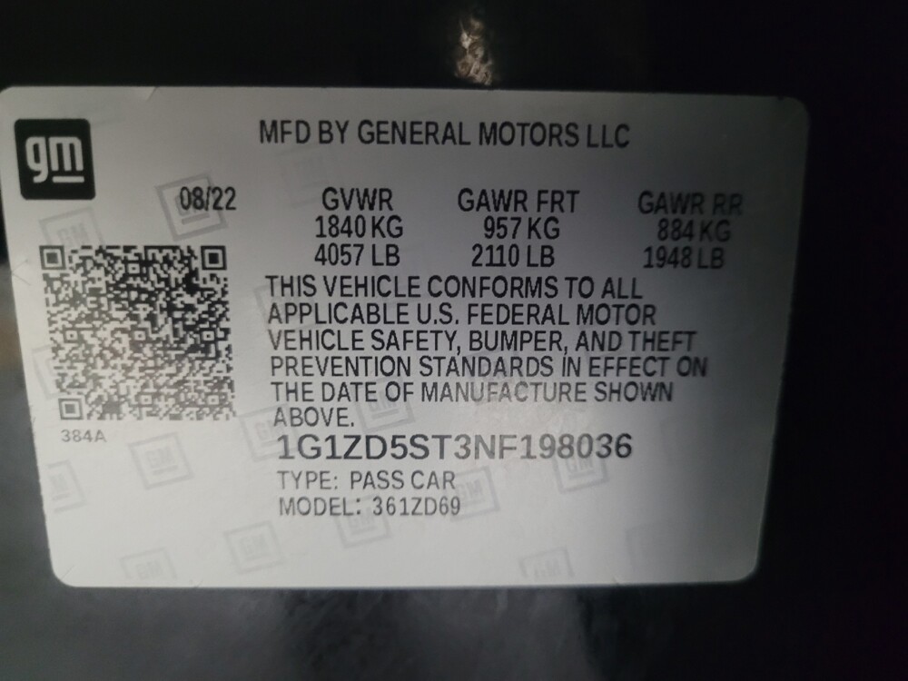 2022 Chevrolet Malibu in Jackson, MS 39211 - 18100231 33