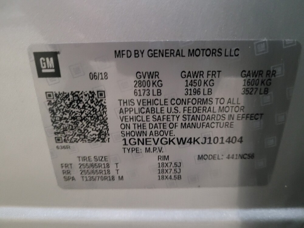 2019 Chevrolet Traverse in Chesapeake, VA 23320 - 18100254 33