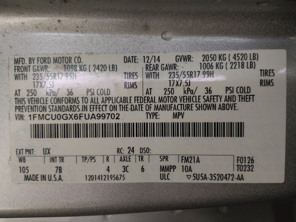 2015 Ford Escape in West Palm Beach, FL 33409 - 18100262 33