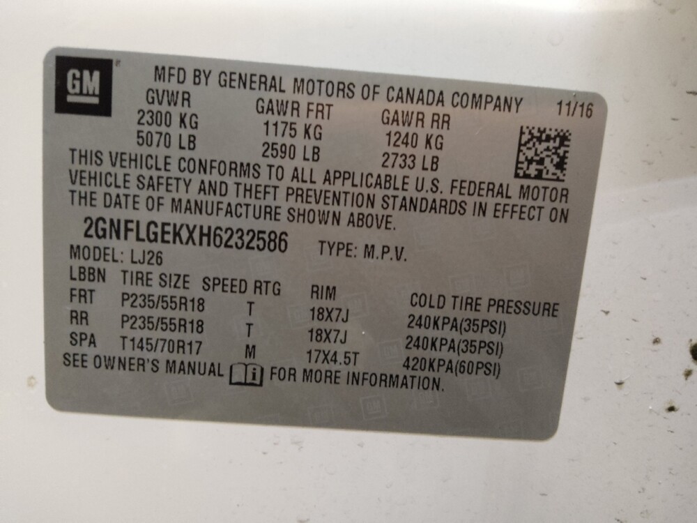 2017 Chevrolet Equinox in Conway, SC 29526 - 18100272 33