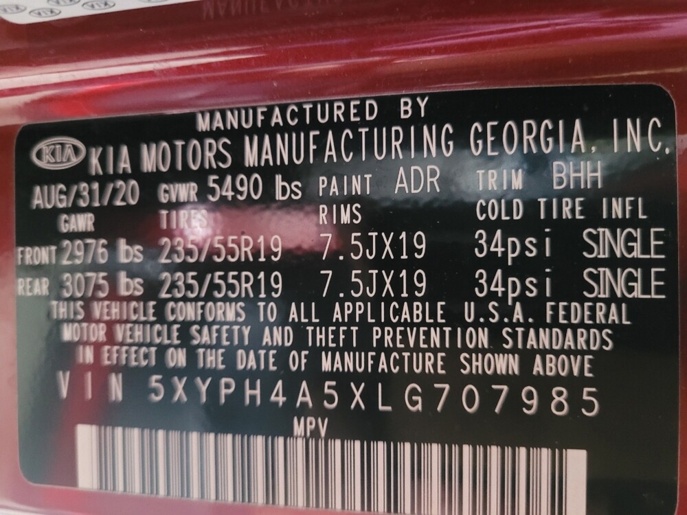 2020 Kia Sorento in Tampa, FL 33619 - 18100273 33