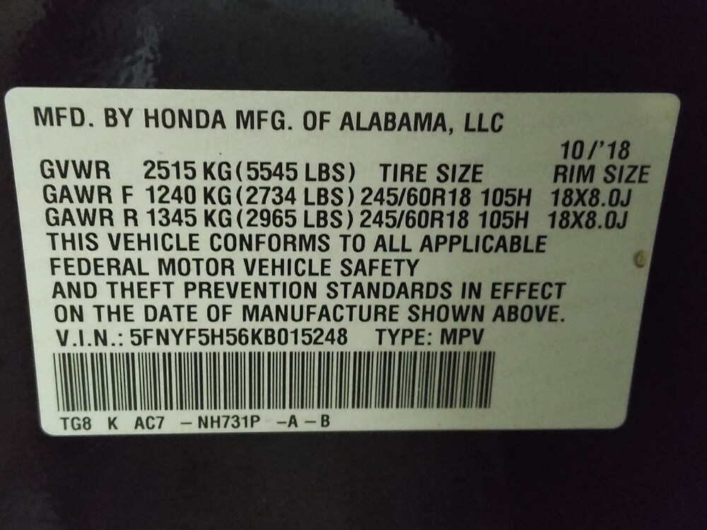 2019 Honda Pilot in Houston, TX 77060 - 18100288 33