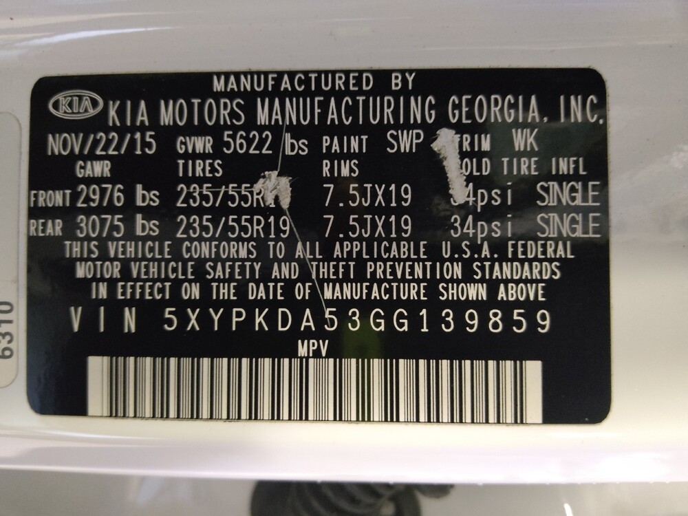 2016 Kia Sorento in Columbus, GA 31909 - 18100295 33