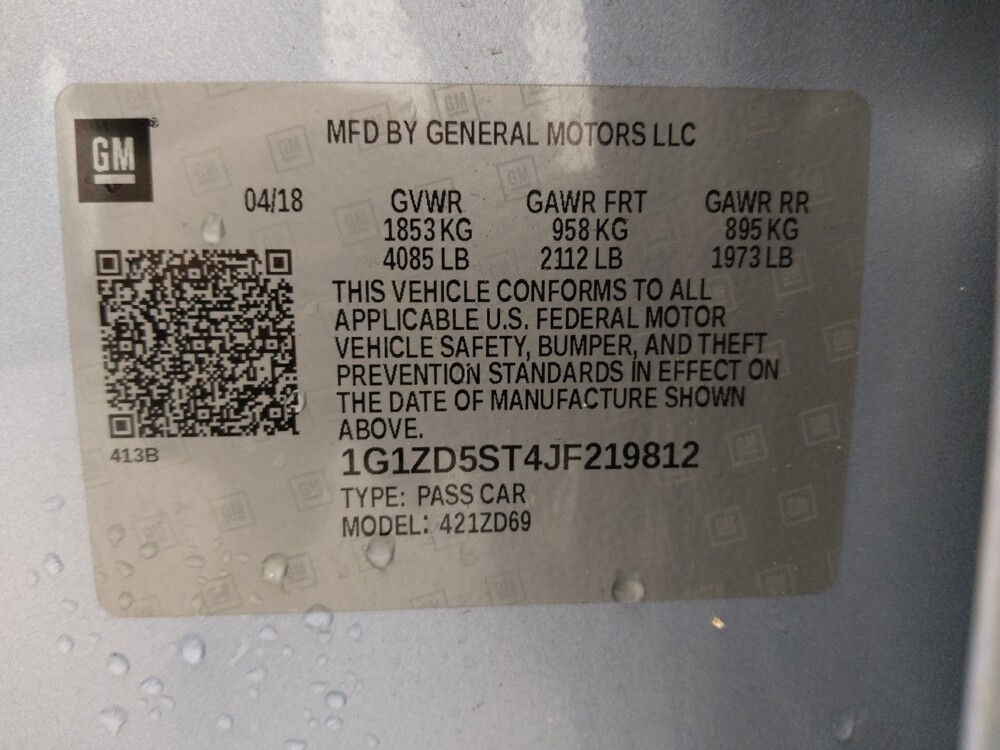 2018 Chevrolet Malibu in Clearwater, FL 33764 - 18100301 33