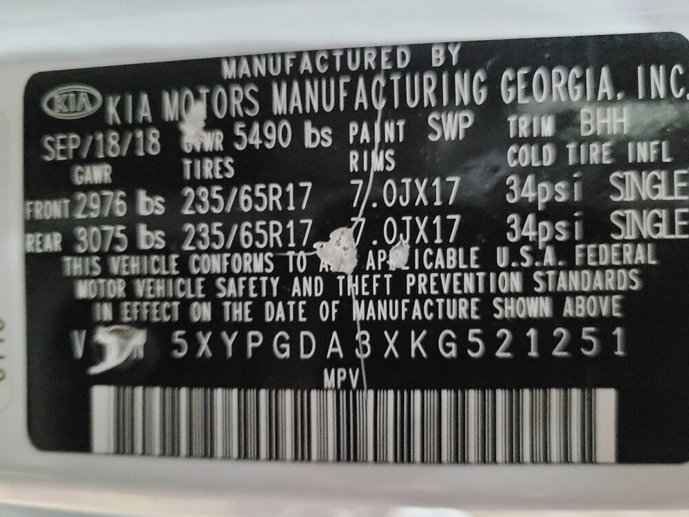 2019 Kia Sorento in Williamstown, NJ 8094 - 18100317 33