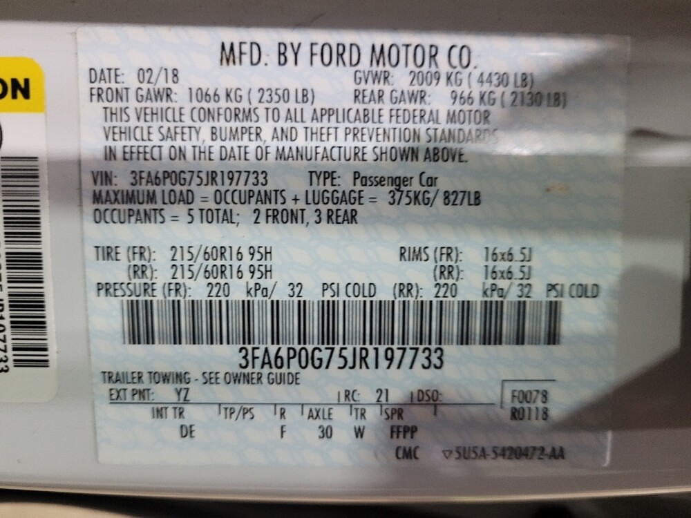 2018 Ford Fusion in Glen Burnie, MD 21061 - 18100322 33