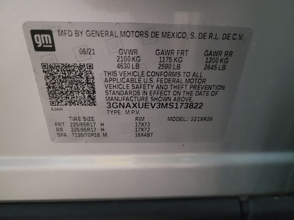 2021 Chevrolet Equinox in Williamstown, NJ 8094 - 18100334 33