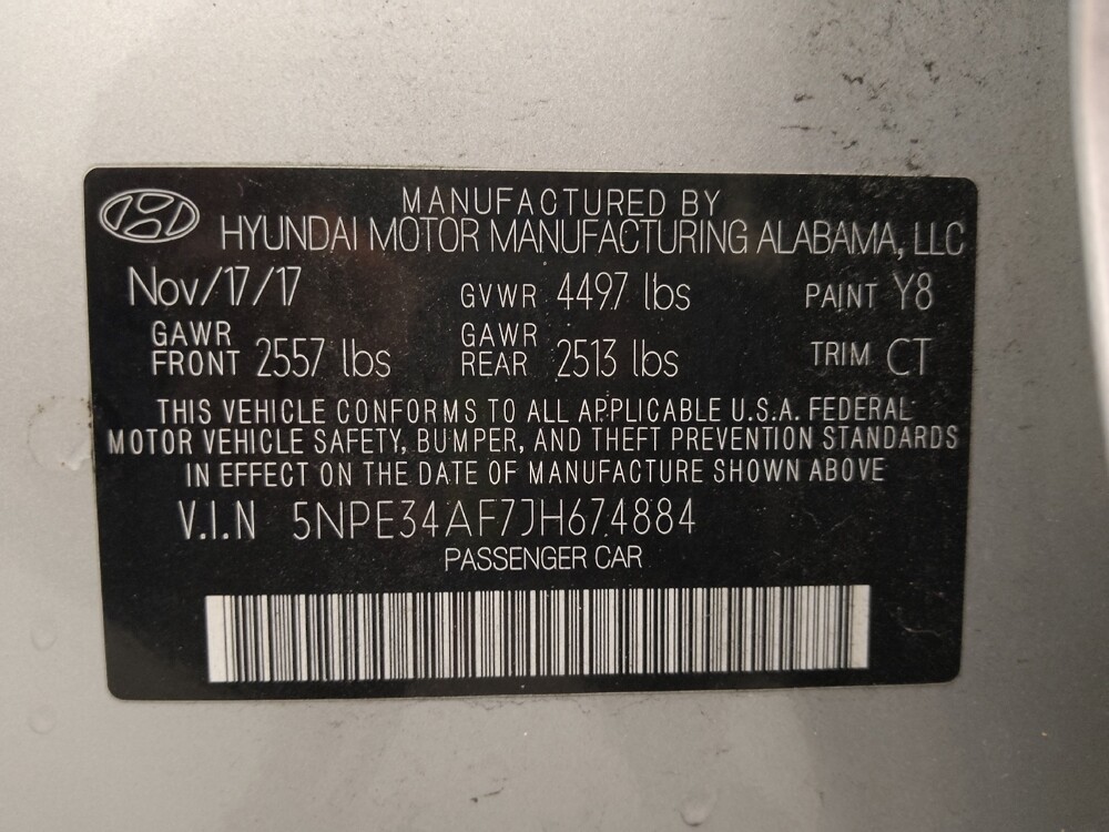 2018 Hyundai Sonata in Clearwater, FL 33764 - 18100369 33