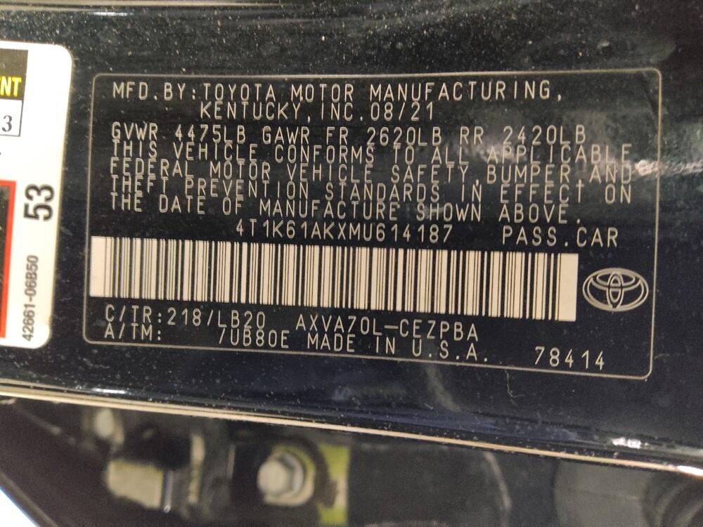 2021 Toyota Camry in Pelham, AL 35124 - 18100373 33