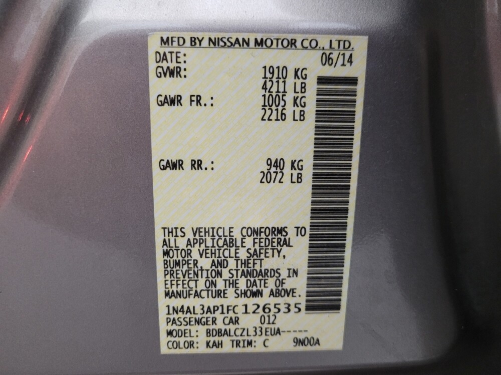 2015 Nissan Altima in Tucson, AZ 85705 - 18100398 33