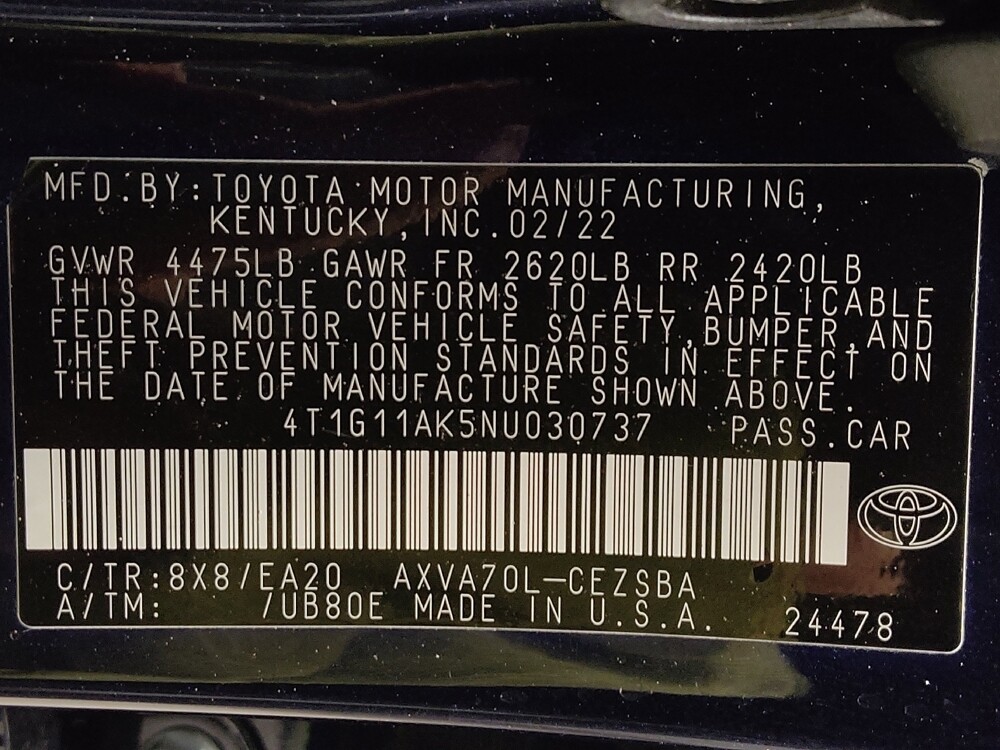 2022 Toyota Camry in Houston, TX 77034 - 18100408 33
