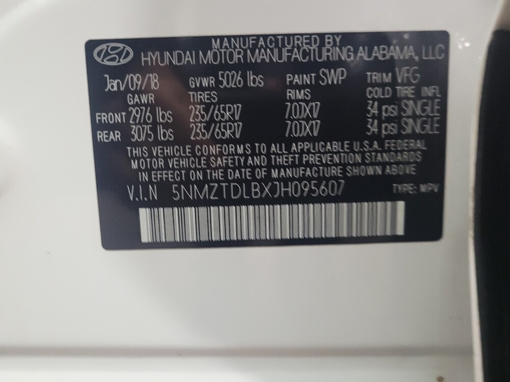 2018 Hyundai Santa Fe in New Castle, DE 19720 - 18100433 33